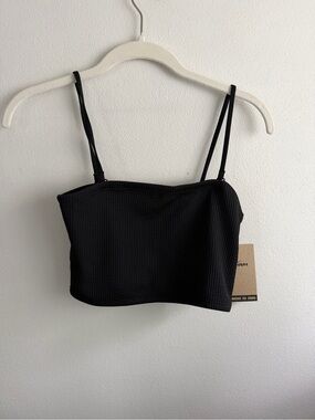 Nike Black Ribbed Swim Camisole